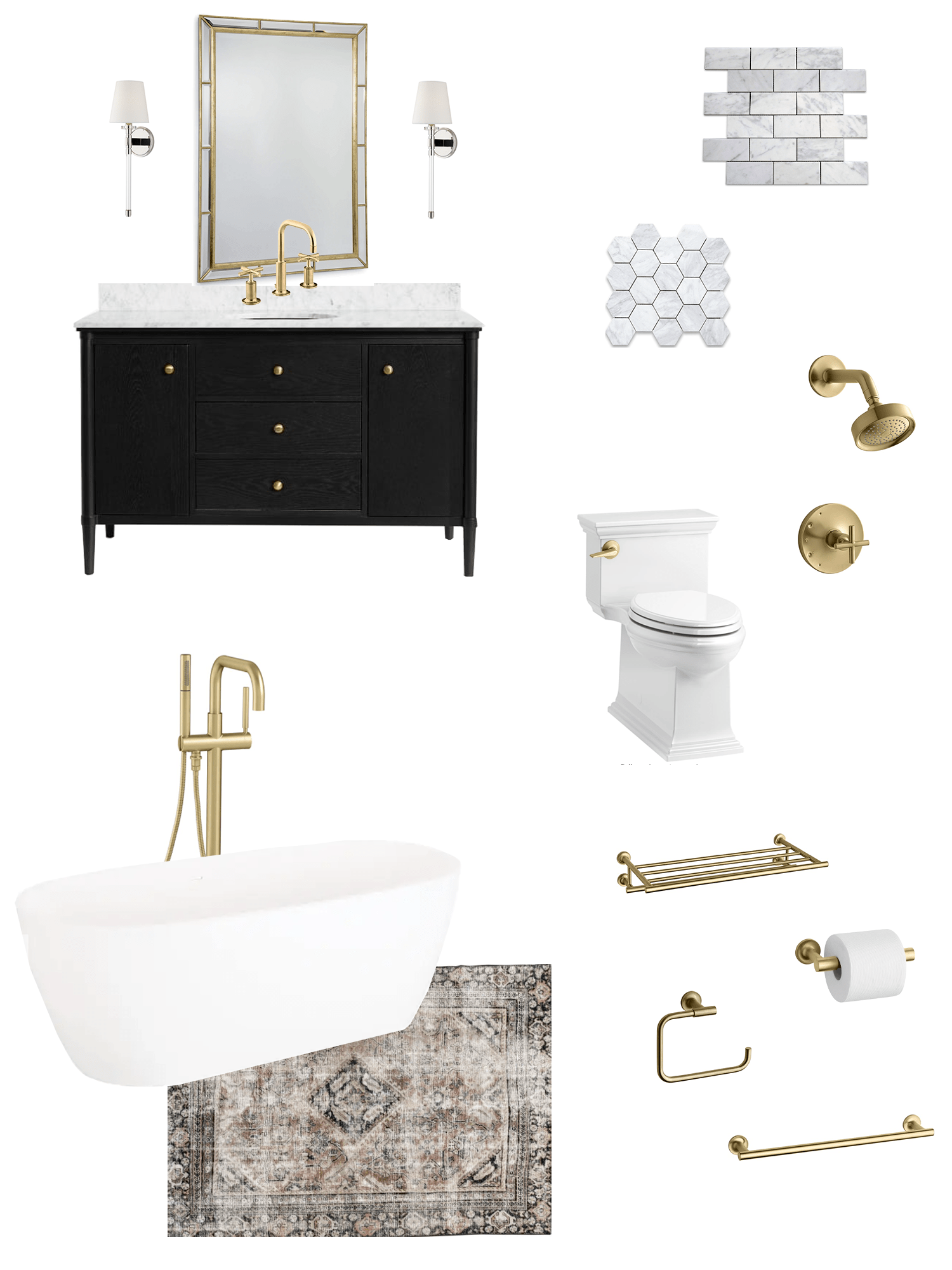 Tips For Choosing Gold Bathroom Fixtures Ashley Brooks At Home