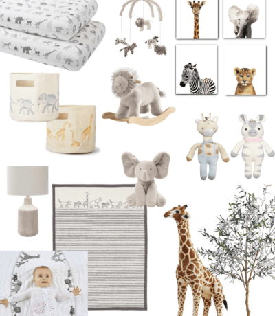 baby girl safari nursery ideas