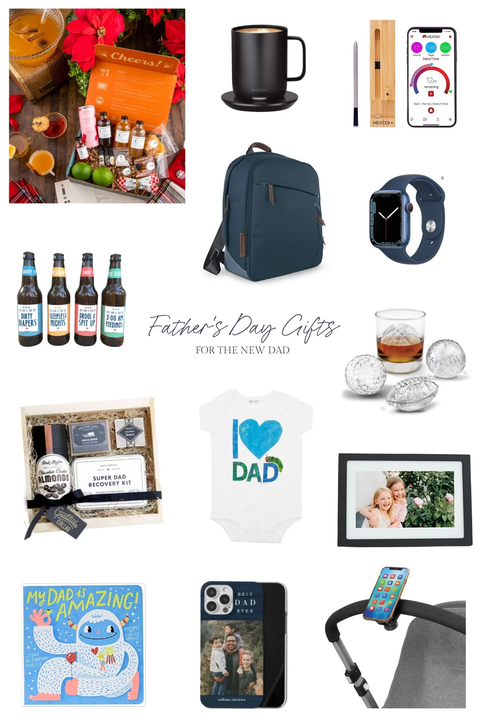 New Dad Father's Day Gifts Collage