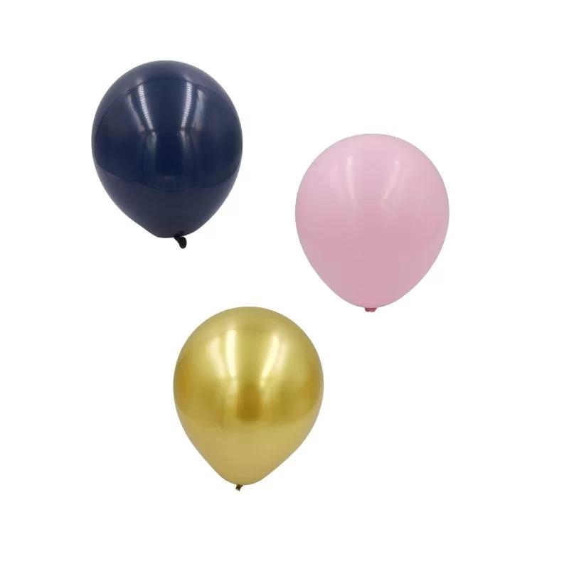 Pink, Blue & Gold Arch Balloon Garland