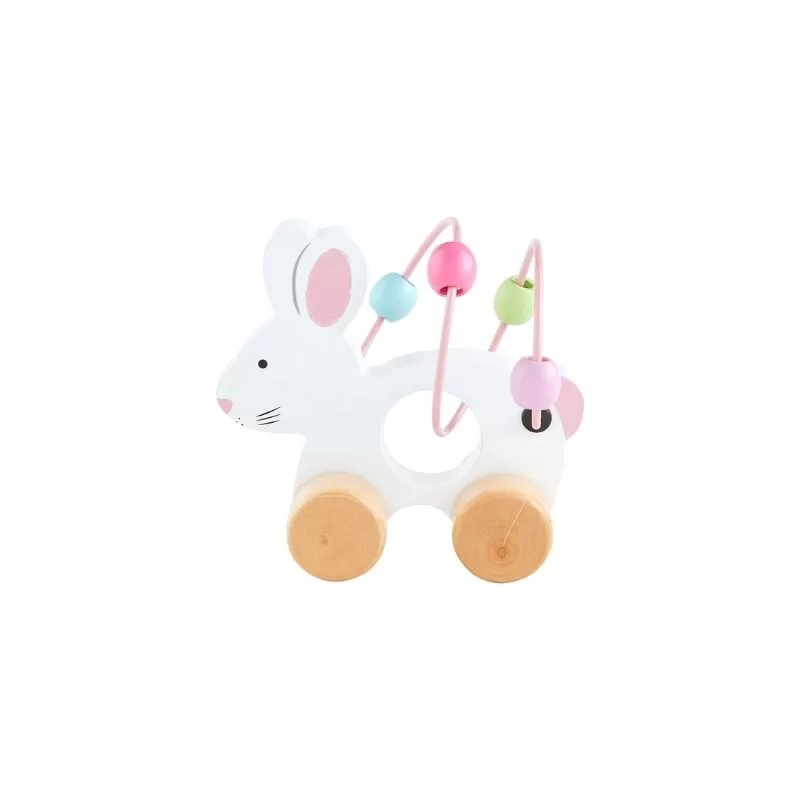 Bunny Pull Toy Pink