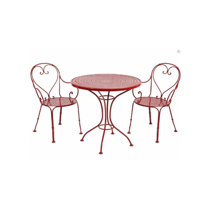 Red Bistro Set For Outdoors